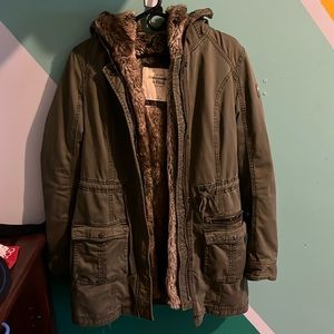 Abercrombie and Fitch Faux Fur Parka